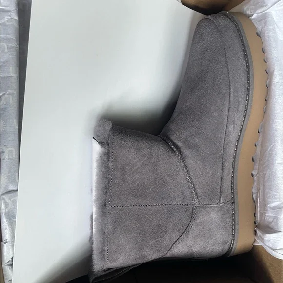 Women's Ugg Classic Zip Mini Boot Grey Size 8 - Picture 11 of 12